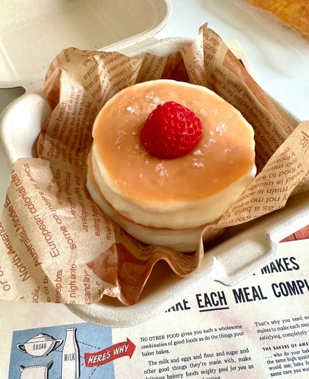 Strawberry Pancake Silicone Taba Squishy