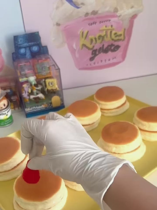 Strawberry Pancake Silicone Taba Squishy